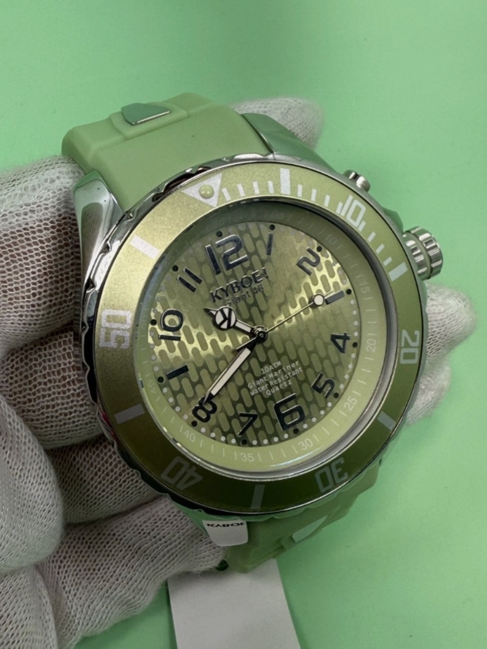 Kyboe Giant Mariner 48mm green 10atm quartz watch Unisex